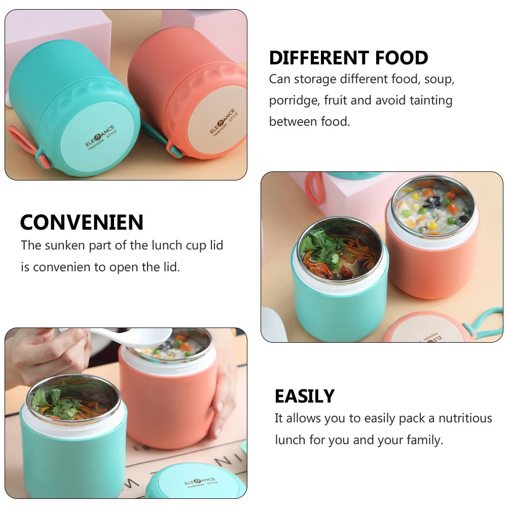 Lunch Box for Hot Food Adults Kids Soup Thermos Lunch Containers Wide Mouth  Vacuum Insulated Stainless Steel Leakproof Bento Box - AliExpress