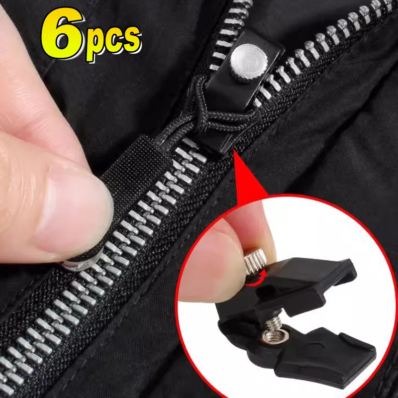 Zipper Slider 2-6pcs Zipper Repair Kit Universal Instant Replacement 3 Different Sizes