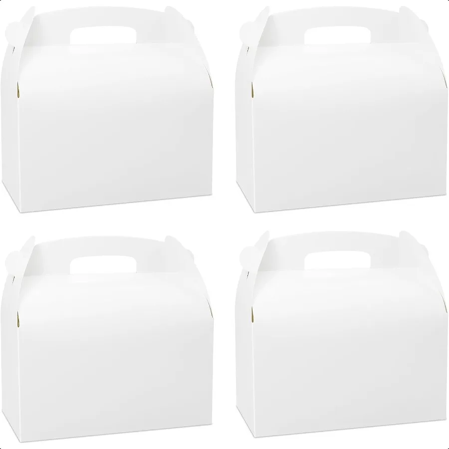 30 Pack Large Gable Gift Boxes for Parties