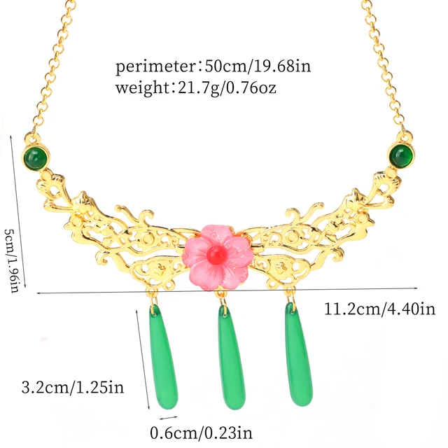 Anime The Apothecary Diaries Maomao Cosplay Necklace Earrings for Women Girls Accessories Halloween Gift