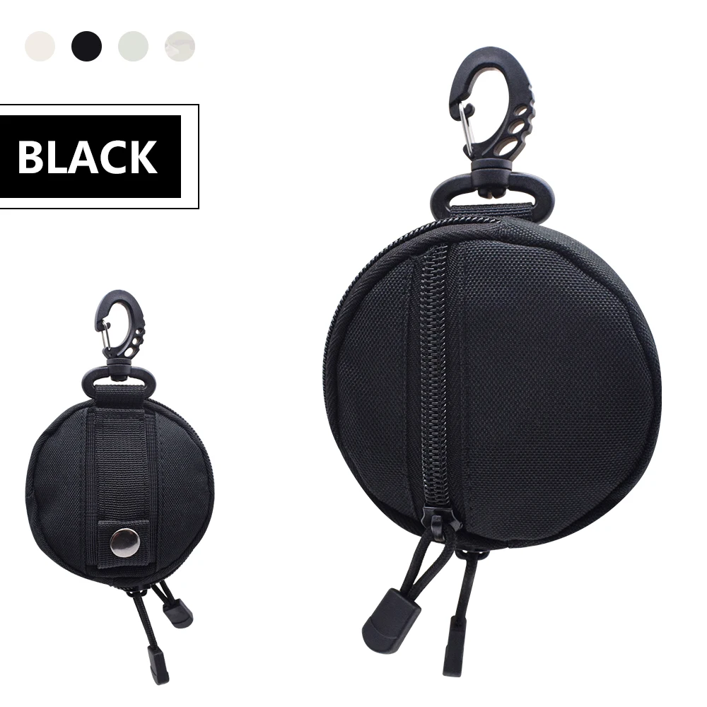 Outdoor Casual Men's Portable Coin Wallet and Mini Zipper Pouch Waist Bag