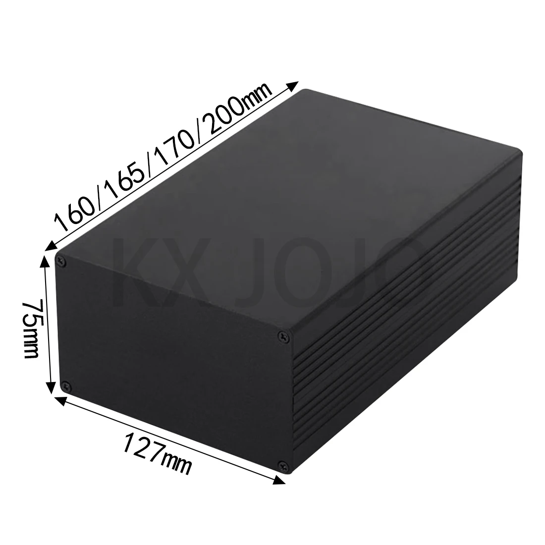Alumínio 127*75*100 150 170 200 mm Placa de Circuito Caixa de Potência Instrumentação Perfil Shell Controlador Personalização