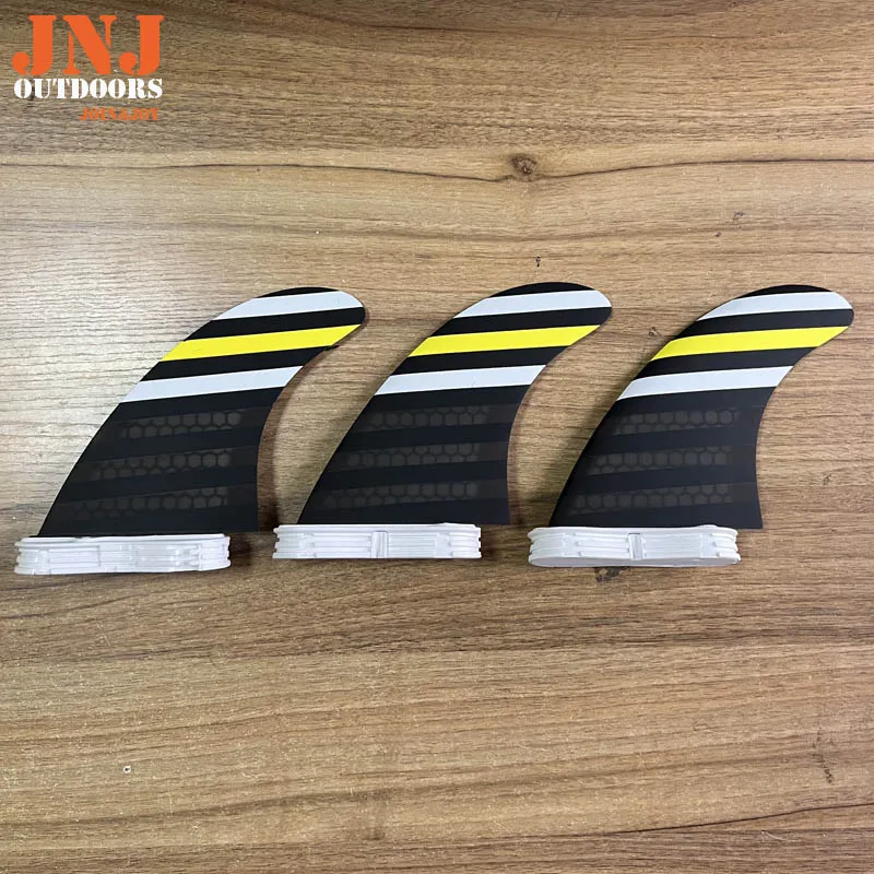JNJ-FCS 2 Fiberglass Surfboard Fins G7 Large Thruster