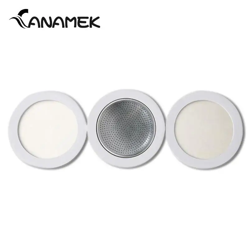 Espresso Coffee Maker Coffee Maker Coffee Pot Espresso Maker Moka Express Coffee Bottle Replacement Compatible 3 Silicone Gaskets And 1Pc Aluminum Filter Moka Pot With 3/6/9/12 Cup