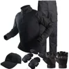 Men Tactical Suits Outdoor Paintball Clothing Uniform Shooting Field Combat Shirt Multicam Camouflage Suit Cargo Knee Pads Pants 4