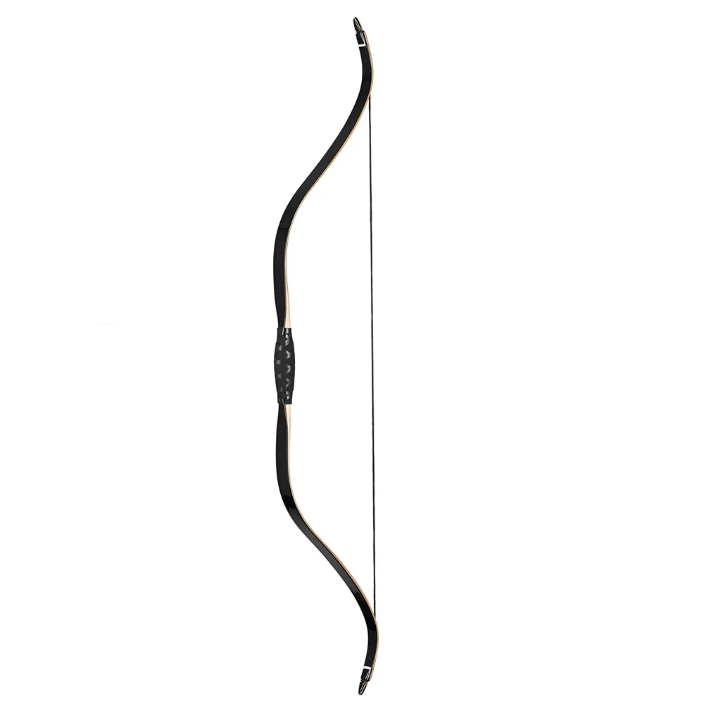 AMEYXGS Arco Ricurvo 58 Pollici One Piece 15-55lbs – Tradizionale Per Caccia E Tiro – Regolabile Destro/Sinistro
