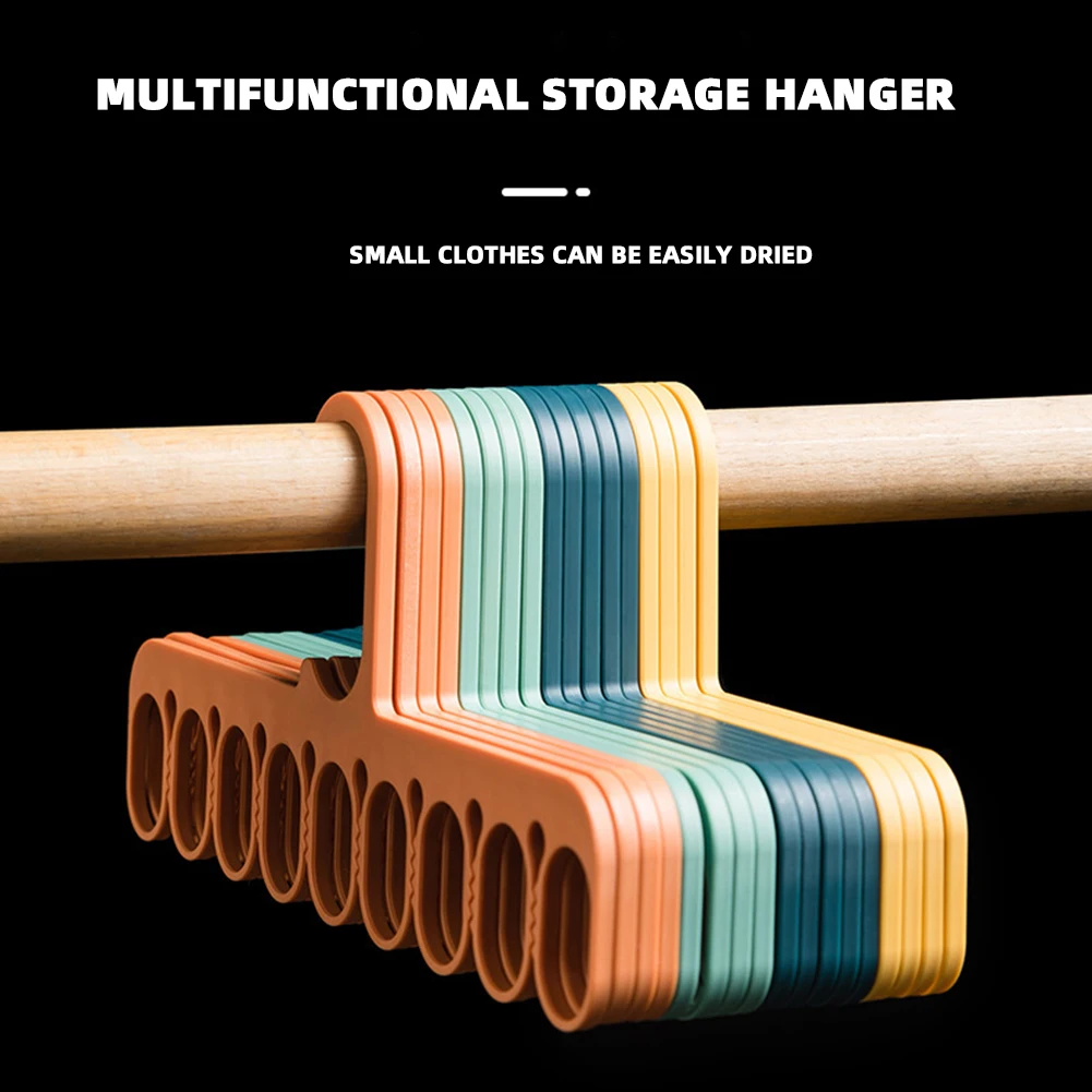 Multifunctional Socks Hanger Strong Bearing Capacity 9 Holes Clothes