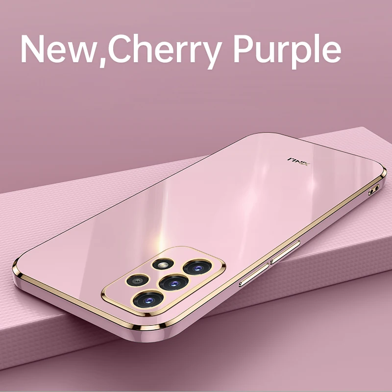Luxury Silicone Back Cover with Plating Frame Design