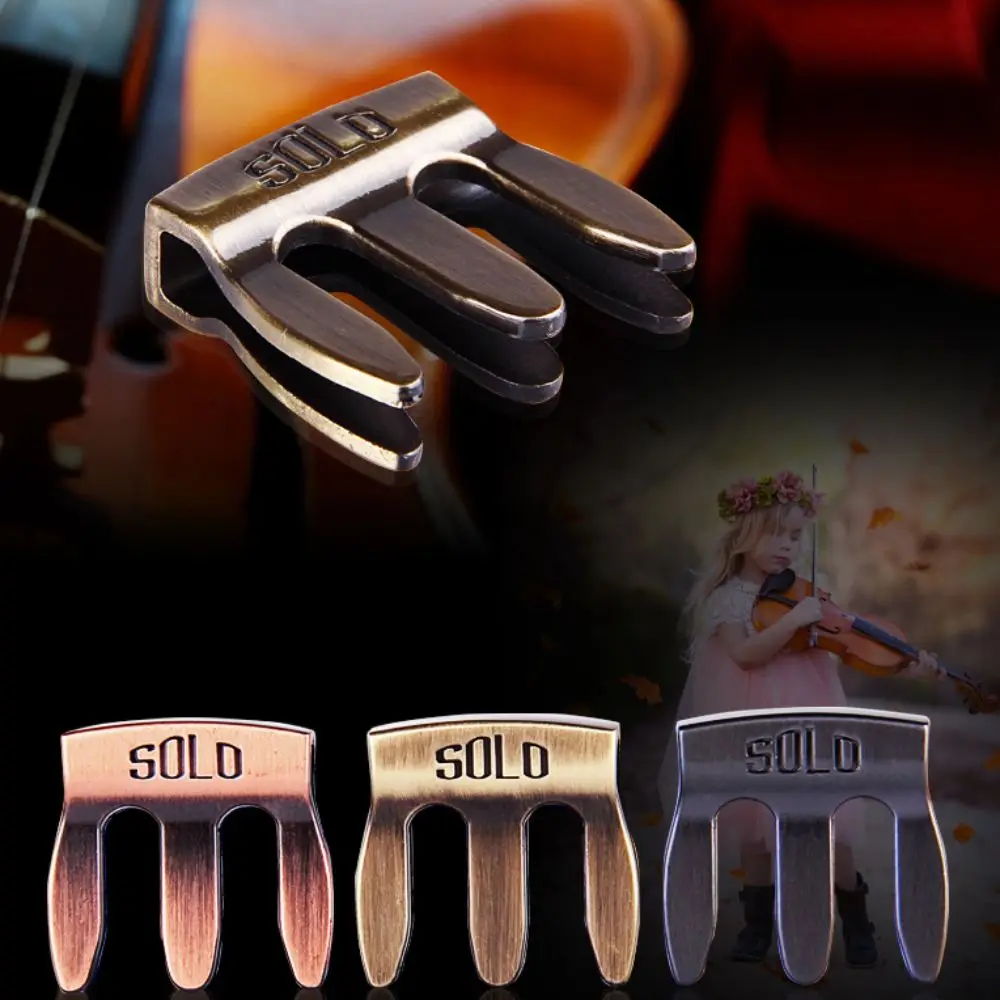 

Professional Violin Mute Portable Aluminum Alloy Violin Muffler for 1/2 3/4 4/4 Violin