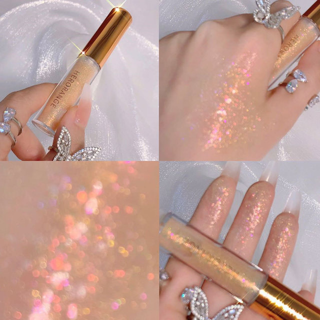 PCS Liquid Eyeshadow Pearlescent Waterproof Liquid Eyeshadow Quick-drying Glitter Shimmer Eye Makeup Beauty Neon Eyeshadow