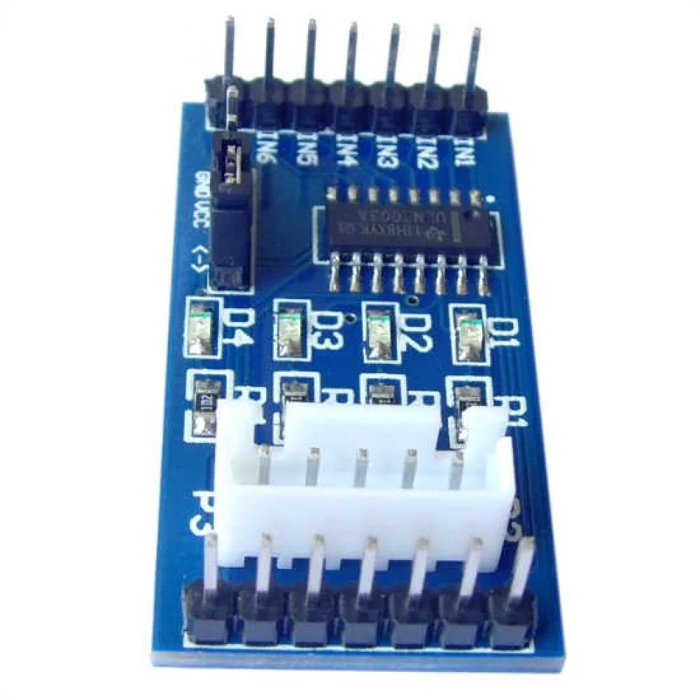ULN2003 Five-wire Four-phase Stepper Motor Drive Module 5-12V Drive Board XH-5P+Pin Interface with Four Way Signal Indicators