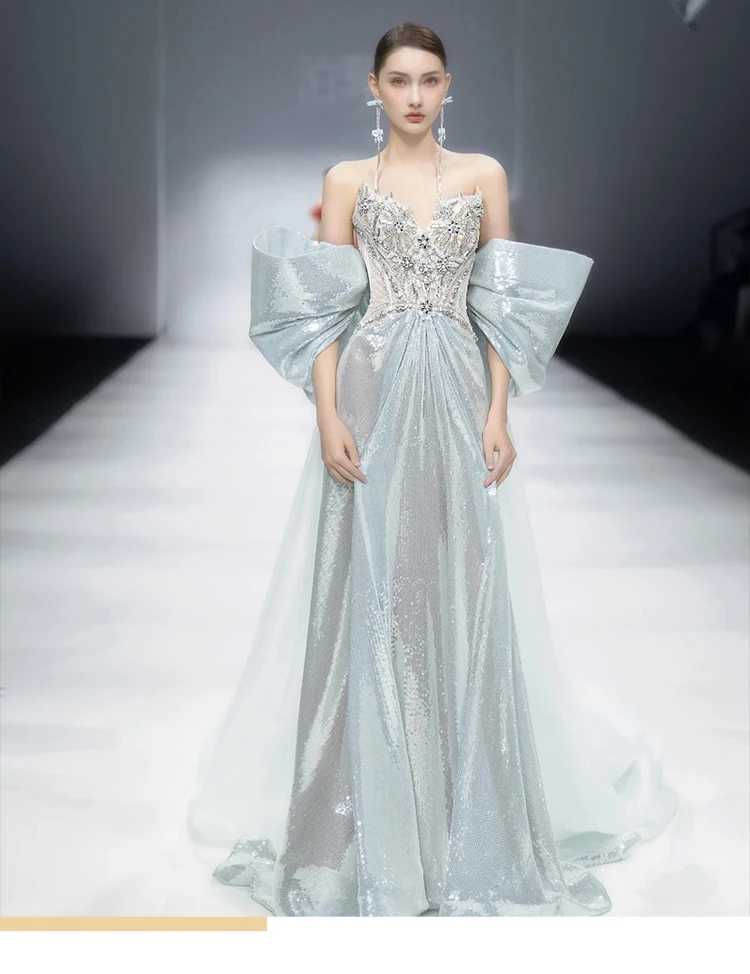 Refined Light Luxury Cocktail Gown Style