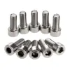10Pcs Stainless Steel Bicycle Screws for Most Mountain Bike Water Bottle Holder Cages Racks Enhancement M5*12 Hexagon Bolt Screw 2