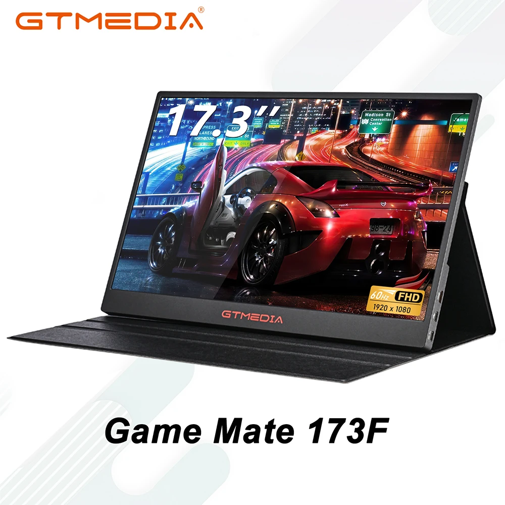 

GTMEDIA игровой MATE 173F 17,3 дюймовый IPS портативный дисплей 1080P HDR10 игровой ПК Дисплей Для Steam Deck ноутбук Переключатель PS4 PS5 Xbox