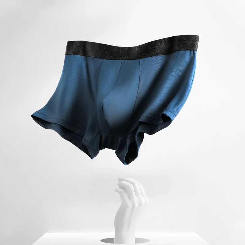 

Men Boxer Shorts Underwear Modal Breathable Mens Boxer Briefs Sexy Man Boxers Man Long Lycra Pack Thin U Pouch Men's Boxers Set