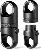 Titanium Magnetic Key Holder,black,Quick Release Keychain, Detachable Magnetic Keychain, Safely Lock System-360 ° Rotatablblack 2