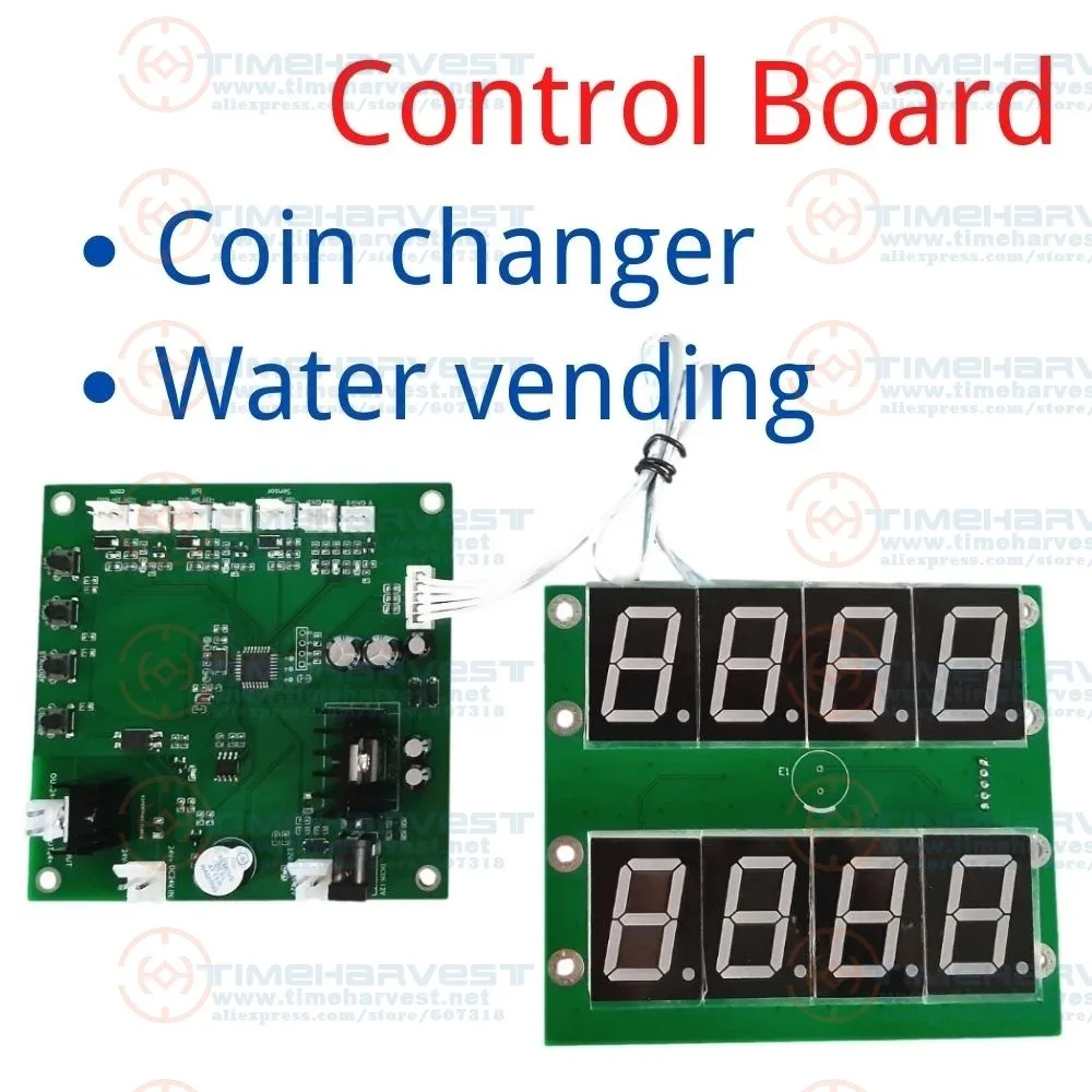 

Coin Changer Bill to Coin Control Board PCB Coin Operated Sensor Signals Control Board for Coin Changer Water Selling Machine