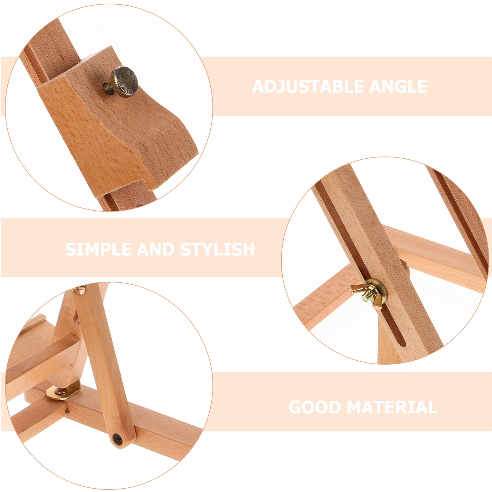 Solid Wood Easel Picture Stand Painting Showing Display Rack for Wedding Sign Classroom Outdoor Sketching Easels Adult