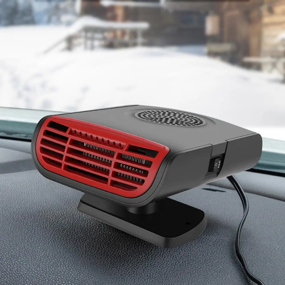 Car Spacec Heater Universal 360&deg; Rotary Base Car Heater Quick Heating Fan for Auto Windshield Defrosting Defogging