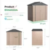 6'x 4 'tool Storage Shed Metal Shed Outdoor Storage and Organization Lockable Shed and Outdoor Storage Space 4