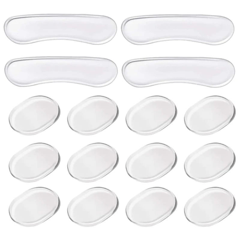 

16Pcs Drum Dampener Oval and Long Drum Silencers Sound Dampening Pads Clear Silicone Drum Silencers Dampening Moon Gels Dropship