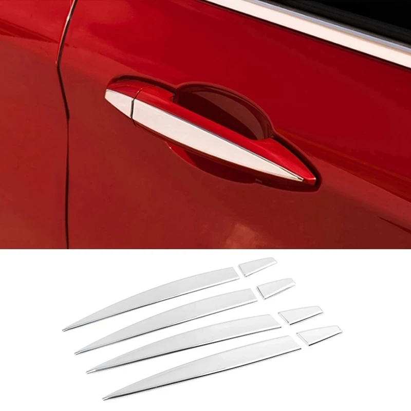 

Хромированный АБС-пластик для боковой двери Зеркала заднего вида, обшивка для BMW X1 F48 2016 2017 2018, защитный чехол для ручки, декоративная наклейка, Стайлинг