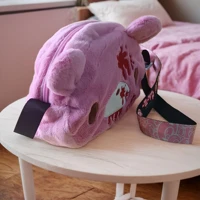 Gloomy Bear plush crossbody bag: Pink, cute - edgy with “blood - splatter” details. A fun, unique pick for fans. - Image 4