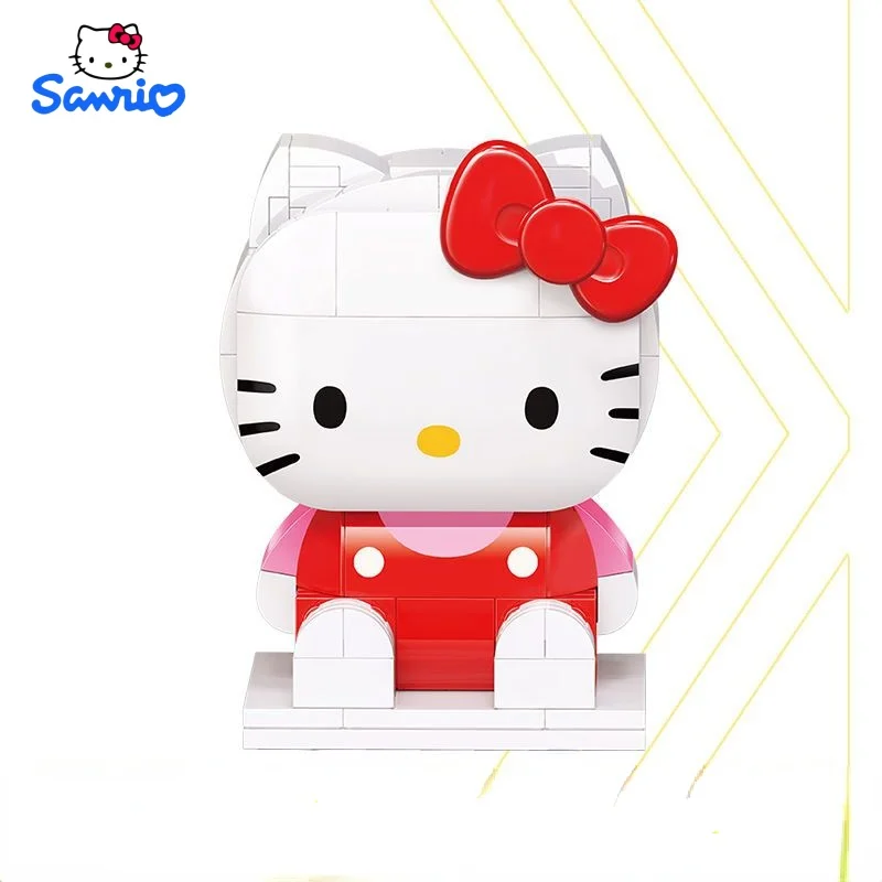 

Sanrio Hello Kitty Kuromi My melody cartoon assembled building block doll model kawaii educational children's toy birthday gift
