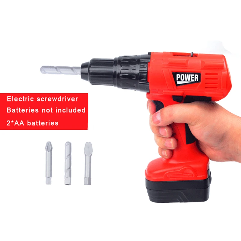 38/41Pcs Children's Tool Set Baby Simulation Repair Tools Electric Drill Screwdriver Repair House Toys Play Kit for Boys Girls