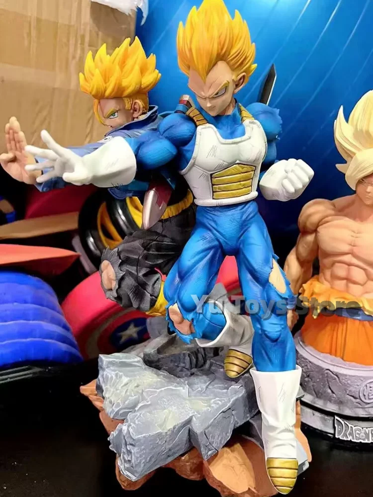 31cm Gk Dragon Ball Z Trunks Vegeta Figura de Ação Pai e Filho