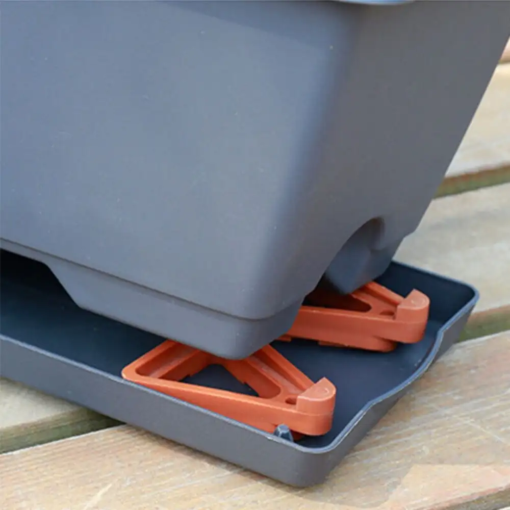 12PCS Plant Pot Stand Triangle Riser Toe Lift Stand Base Bracket Breathable Roots Anti-corrosive Feet Plant Support Brick Tray plant stand