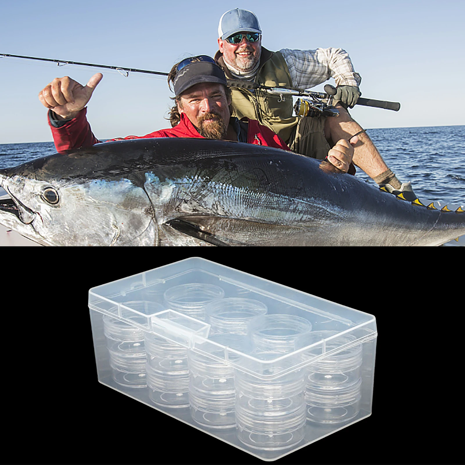 Tackle Box Organizer Transparent And Tiered Lure Container For