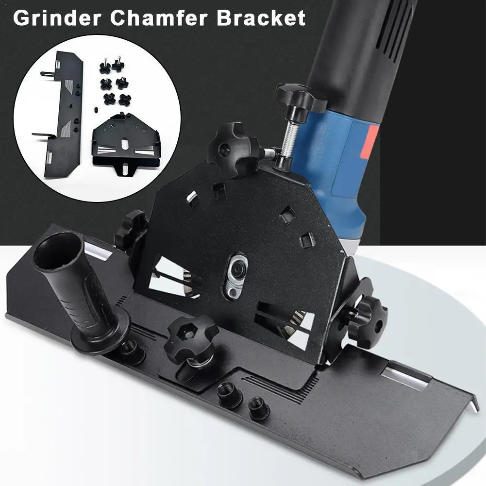 

1pcs Grinder Chamfer Bracket 45 Degree Angle Cutting Ceramic Chamfer Tile Multifunctional Machine Seat Tool Installation Cu K5S6
