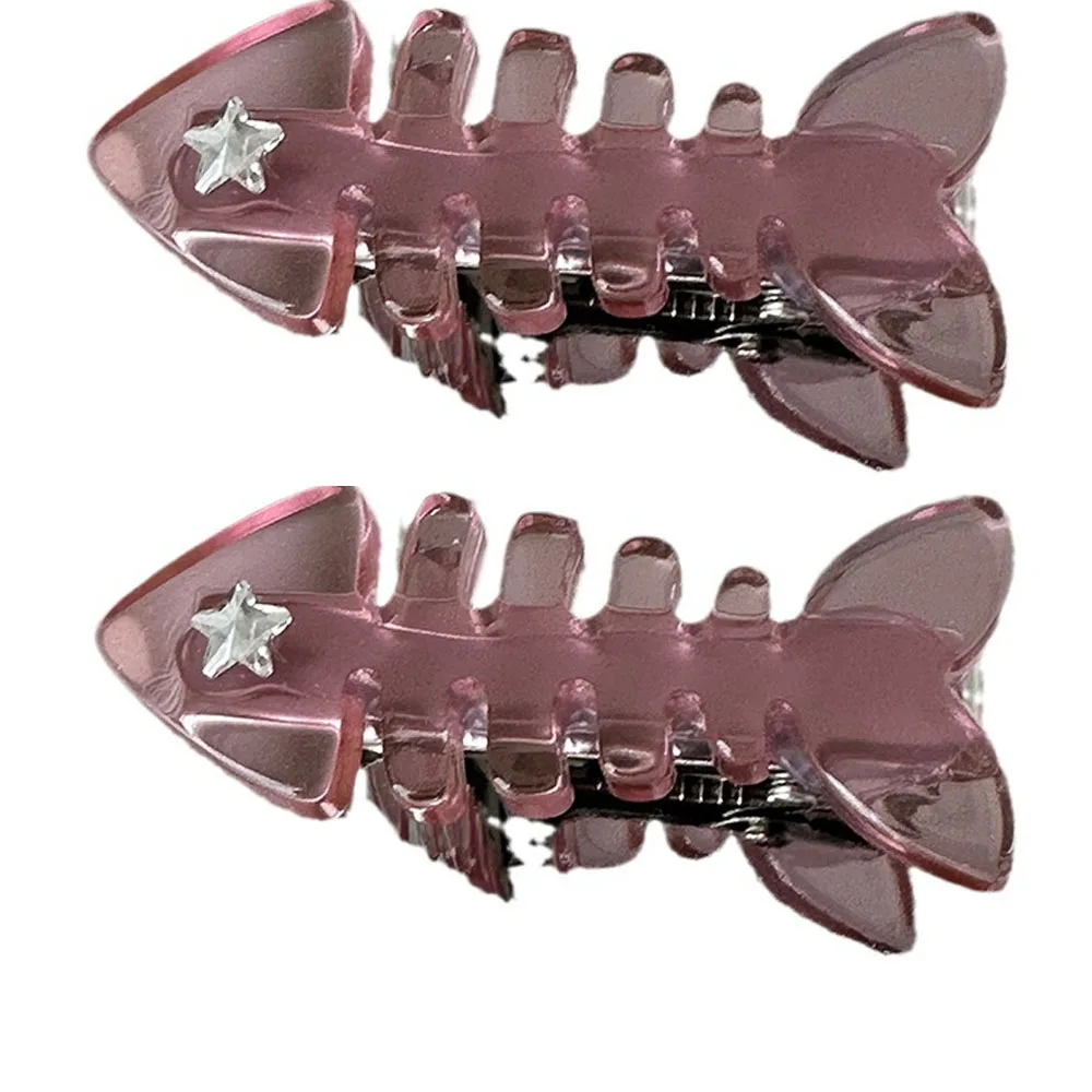 Y2K Rosa Kleine Fisch Widerhaken Süße Bonbonfarbe Lustige Clips Design Sense Bang Side Clip Neue Haar-Accessoires Neu 2025 – Detail 6