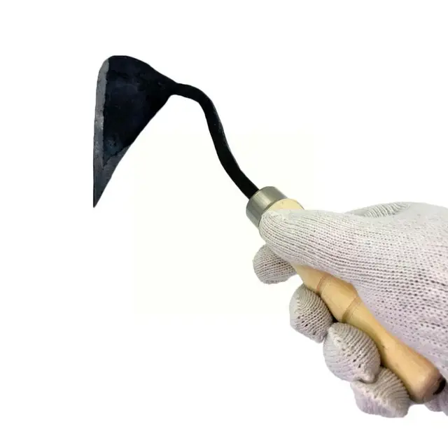 Kézi Eke Fa Rövid Fogantyú Kapa Koreai Stílusú Hagyományos Kerti Ásó Szerszám Jobb Otthoni Kiegészítőkhöz 30 Cm S2Z6 - Image 4