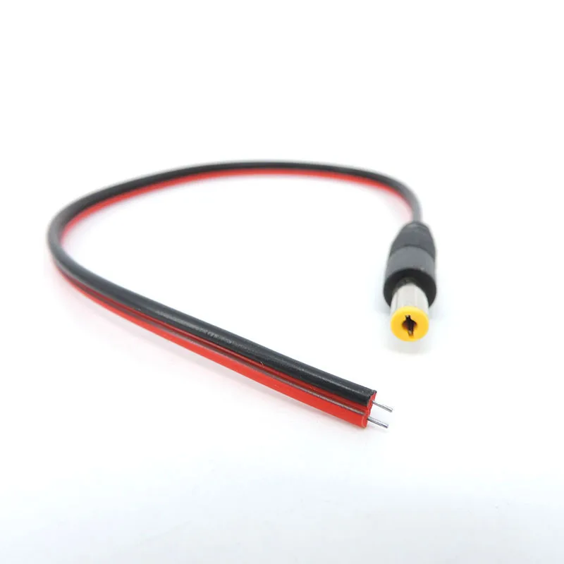 Description Picture 5 of item25cm DC Male Female Plug 12V Power supply Pigtail extend Cable Jack for led strip CCTV Camera Connector Extension Wire 5.5x2.1 c