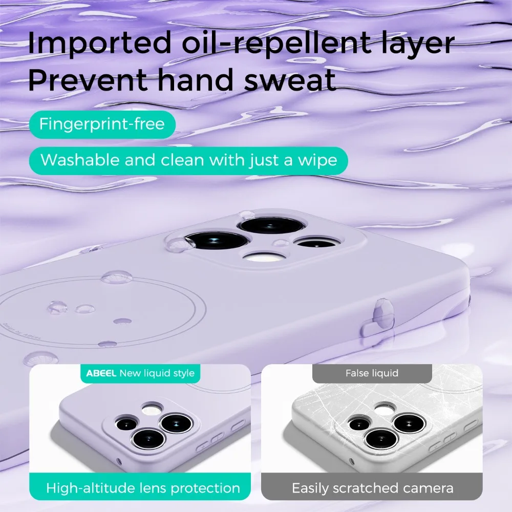 Smooth Liquid Silicone Shockproof Case - ABEEL Back Panel