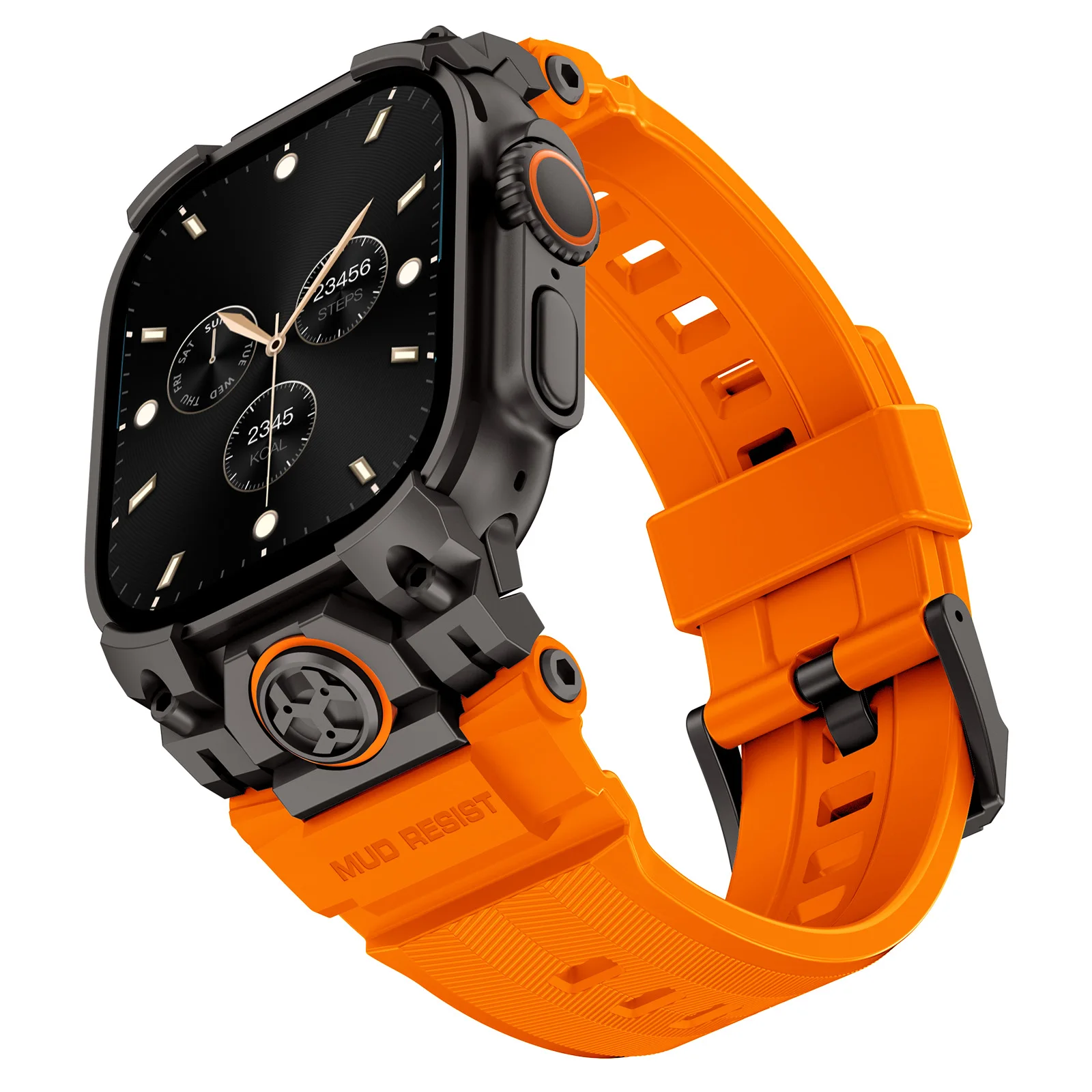 Deluxe Silicone Loop Bracelet with Metal Connector