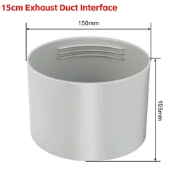 Adjustable Telescopic Flexible Air Conditioner Exhaust Hose with Fittings and Connector Interface (150mm Interface)