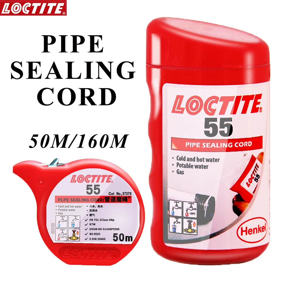 Tubo Di Tenuta Del Tubo Loctite 55 Tubo Corda Magica Acqua Giunto Caldo E Freddo A Prova Di Perdite Filettatura Del Gas Colla Di Tenuta Cintura Di Mat