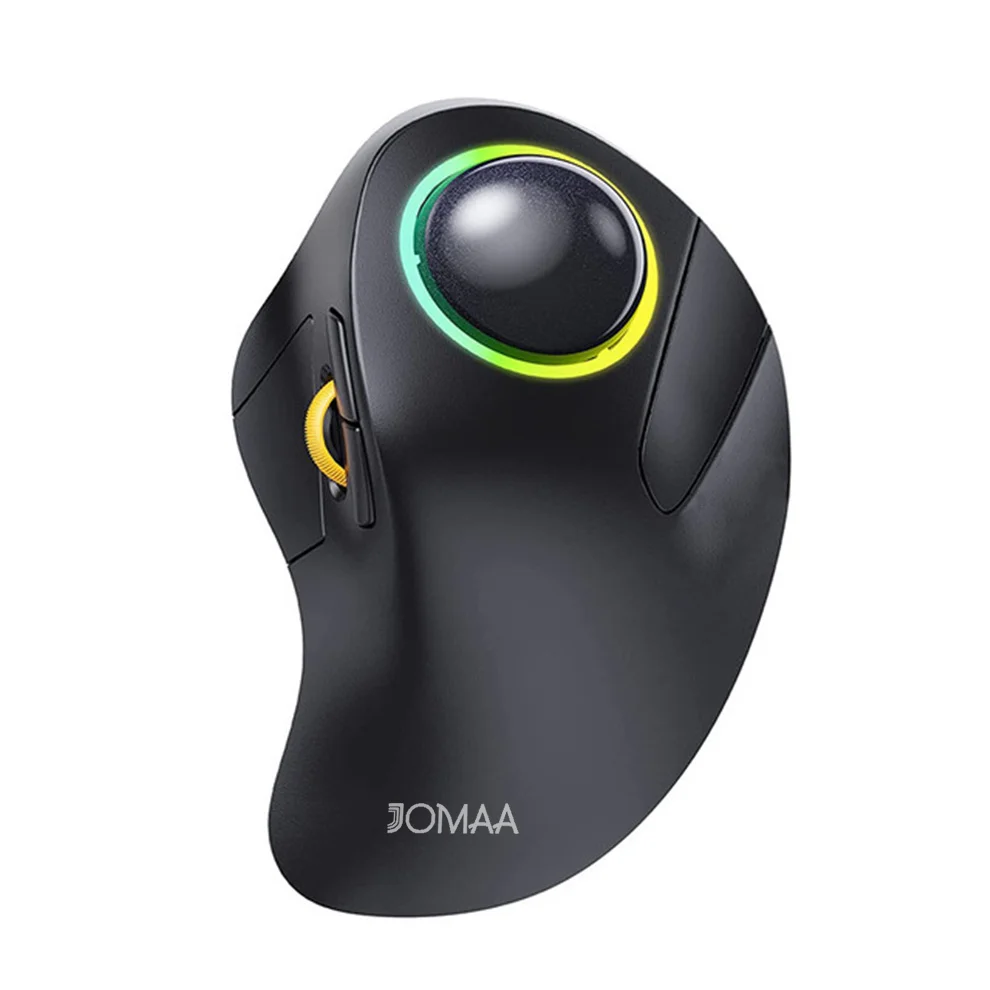 Mouse gaming wireless ergonomico rgb bluetooth con trackball per pc_voghion.com