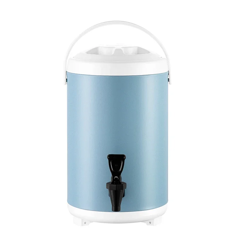 

304 Stainless Steel Insulated Barrel Milk Tea Bucket Soybean Milk Barrel Stall Commercial Large Capacity 10 Liters Tea