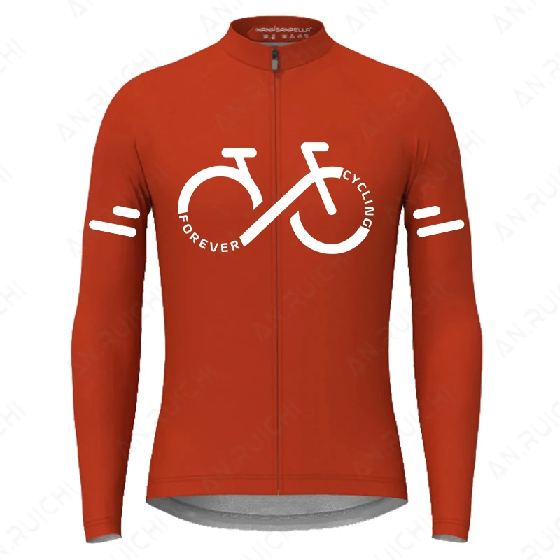 Autumn Long Sleeves Cycling Jersey Breathable Quick Dry Bicycle Shirts Men's Outdoor Sport Mountain Road Bike Cycling Clothing 5