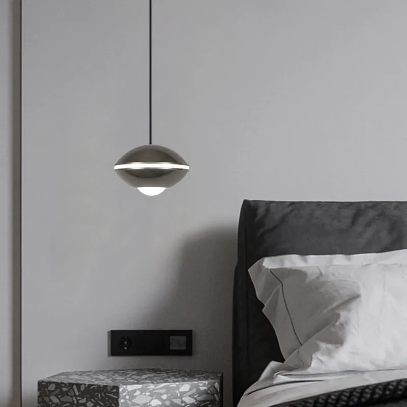 

Minimalist LED Pendant Light Oval Hanging Light Lifting Chandelier Bedside Lamp Living Room Dining Room Home Decor Light Fixture