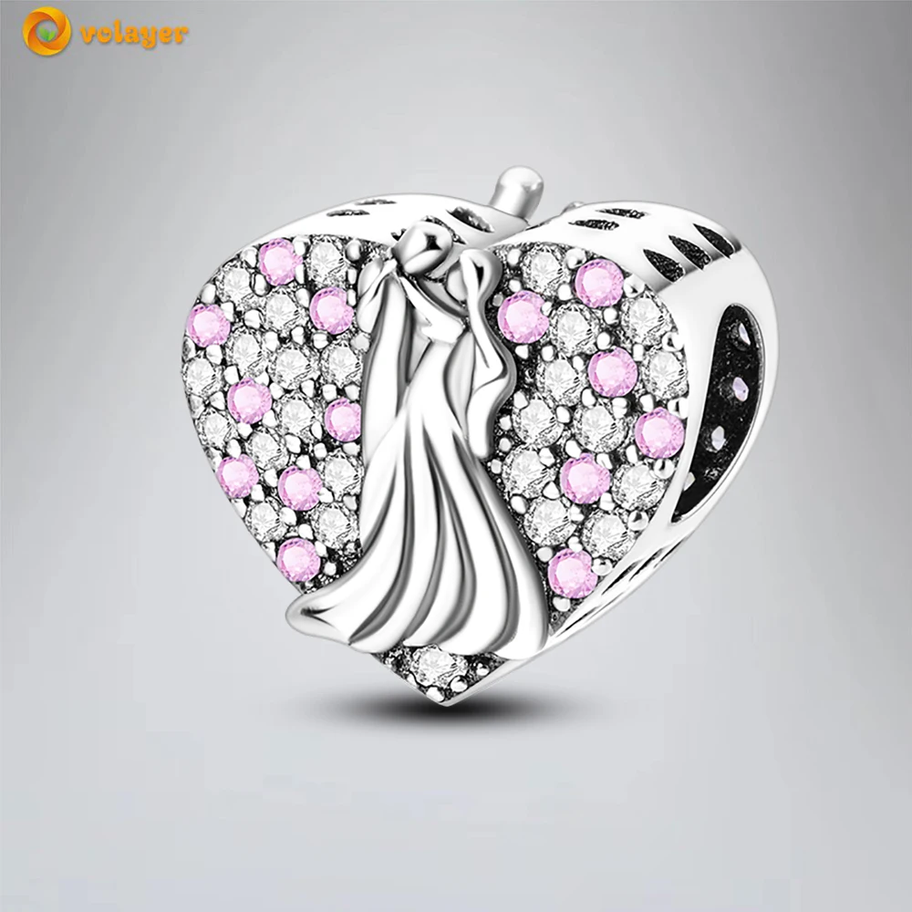 

Volayer 925 Sterling Silver Bead Wedding Hall Charm fit Original Pandora Bracelets for Women DIY Jewelry Free Shipping