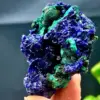 Natural Azurite Malachite Crystal Cluster Geode Rough Rare Mineral Specime 5