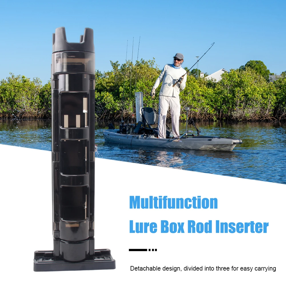 Fishing Box Rod Stand Fishing Box Rod Barrel Holder Fishing Box Pole Accessories Suit Fishing Tools For Angler Supplies