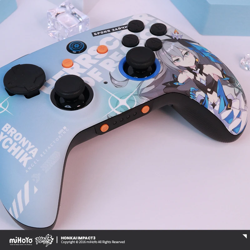 Honkai Impact Bronya Zaychik Game Controller Handle Wireless Gamepad Applies Joystick Manga Role Xmas Gift for NS PC IOS