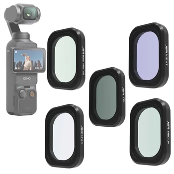 DJI Osmo 포켓 3 핸드 헬드 짐벌 액션 카메라용 유리 UV CPL 스타 나이트 1/8 블랙 미스트 렌즈 필터 보호대 캡
