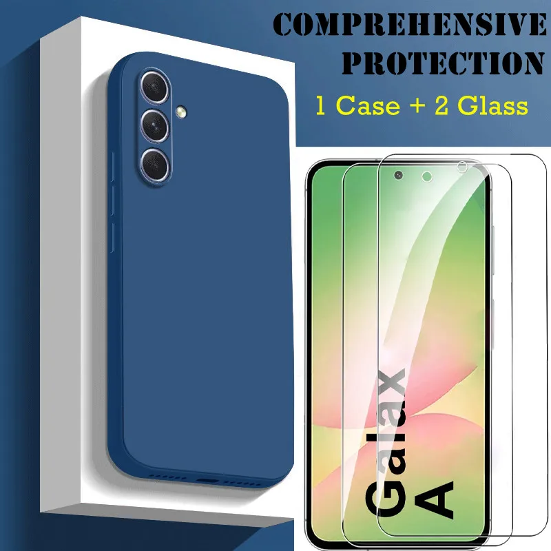 Premium Protection Bundle: HD Glass Screen Protectors & Soft Silicone Case
